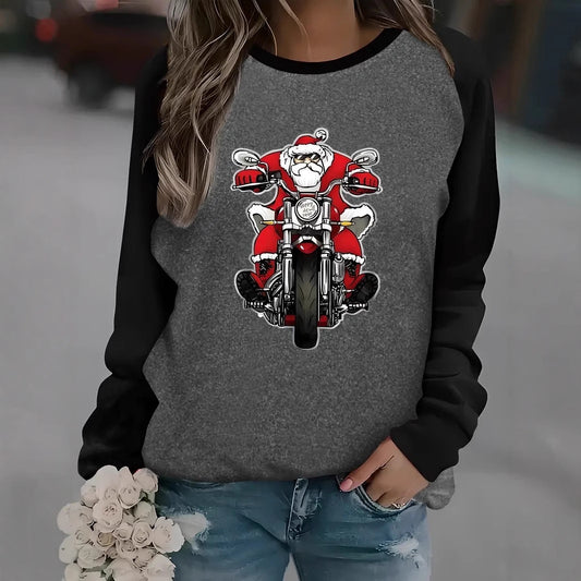 Christmas Women Printed Crew Neck Sweatshirt