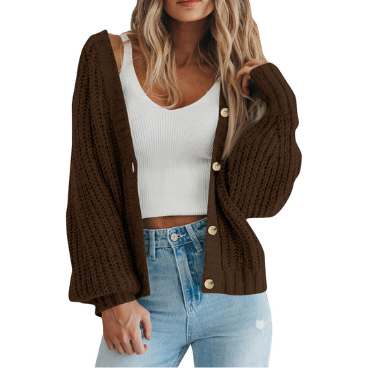 Loose Knitted Coat Women's Clothing