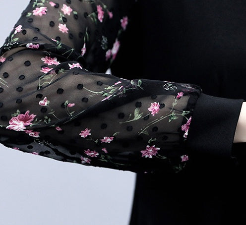 Long-sleeved Noble Lady Wide Lady Temperament Dress