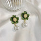 Jewelry CC Style Pearl Vintage Earrings