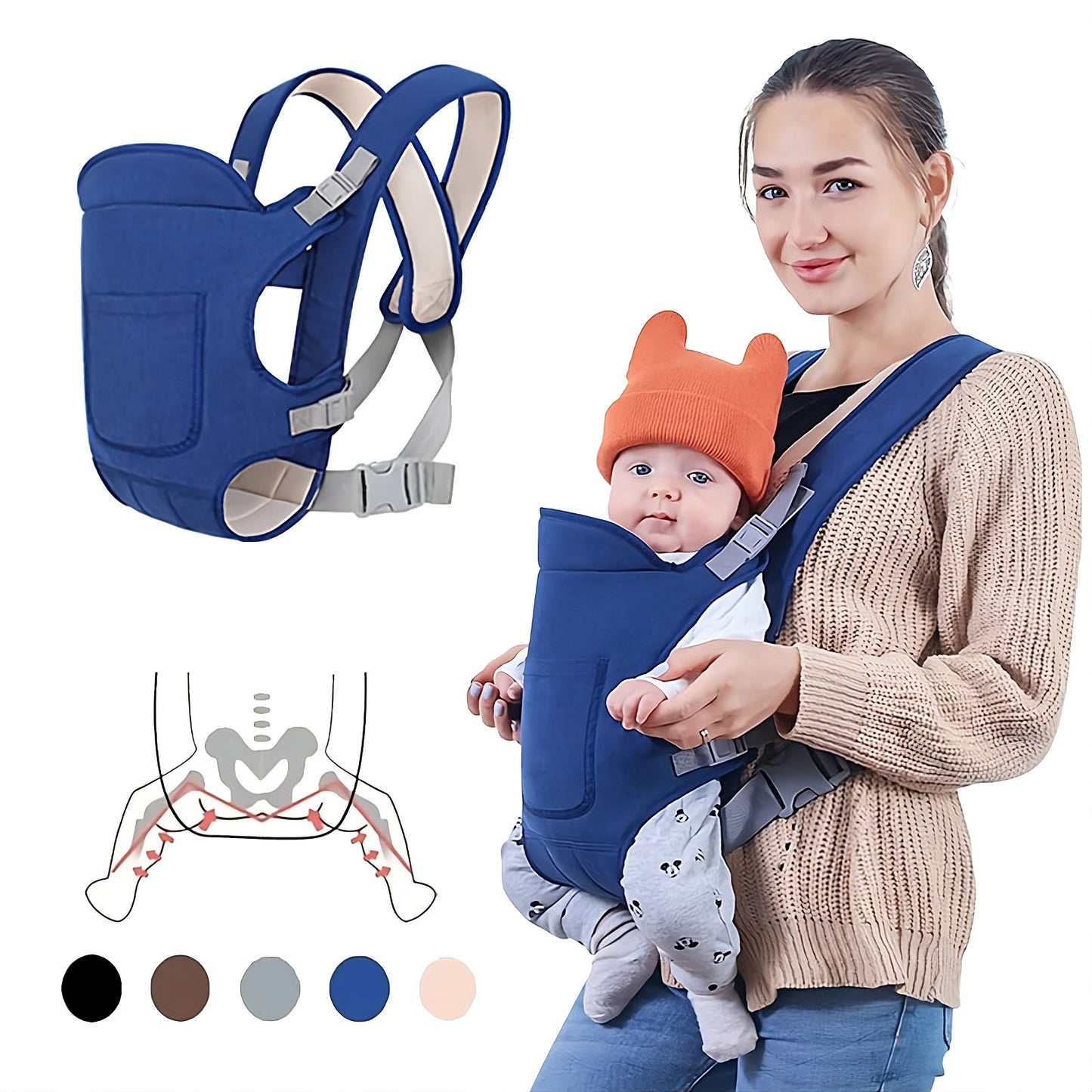 4-in-1 Baby Carrier Strap – Adjustable & Breathable