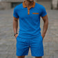 Summer New Men's Waffle Lapel Suit