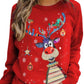Christmas Women Printed Crew Neck Sweatshirt