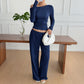 Women's Long Sleeve Vest Pants Two-piece Suit