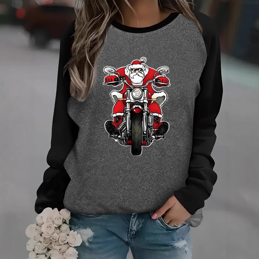 Christmas Women Printed Crew Neck Sweatshirt