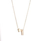 Tiny Heart Dainty Initial Necklace