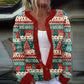New Christmas 3D Digital Printing Women Cardigan Coat Outerwear Female