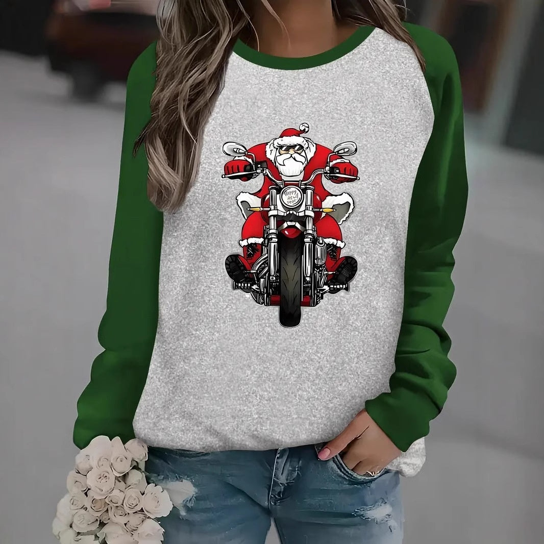 Christmas Women Printed Crew Neck Sweatshirt