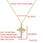 Rotatable Cross Crown Necklace