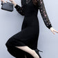 Long-sleeved Noble Lady Wide Lady Temperament Dress