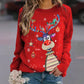 Christmas Women Printed Crew Neck Sweatshirt