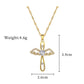Shiny Luxury Zircon Cross Pendant Necklace
