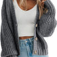 Loose Knitted Coat Women's Clothing