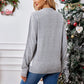 Loose Casual Parent-child Gray Pullover Christmas Sweater