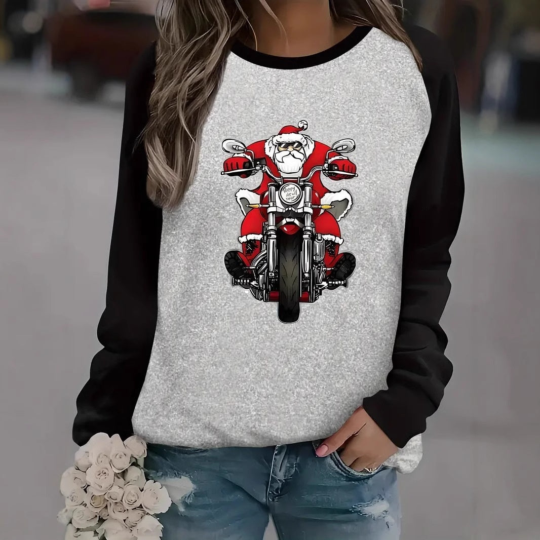 Christmas Women Printed Crew Neck Sweatshirt