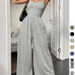 New Women's Solid Color Sling Jumpsuit Casual Minimalist Style