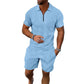 Men's Polo Shirt Casual Short-sleeved Shorts Sports Suit