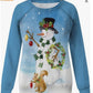 Christmas Women Printed Crew Neck Sweatshirt