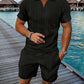 Men's Polo Shirt Casual Short-sleeved Shorts Sports Suit