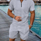 Men's Polo Shirt Casual Short-sleeved Shorts Sports Suit