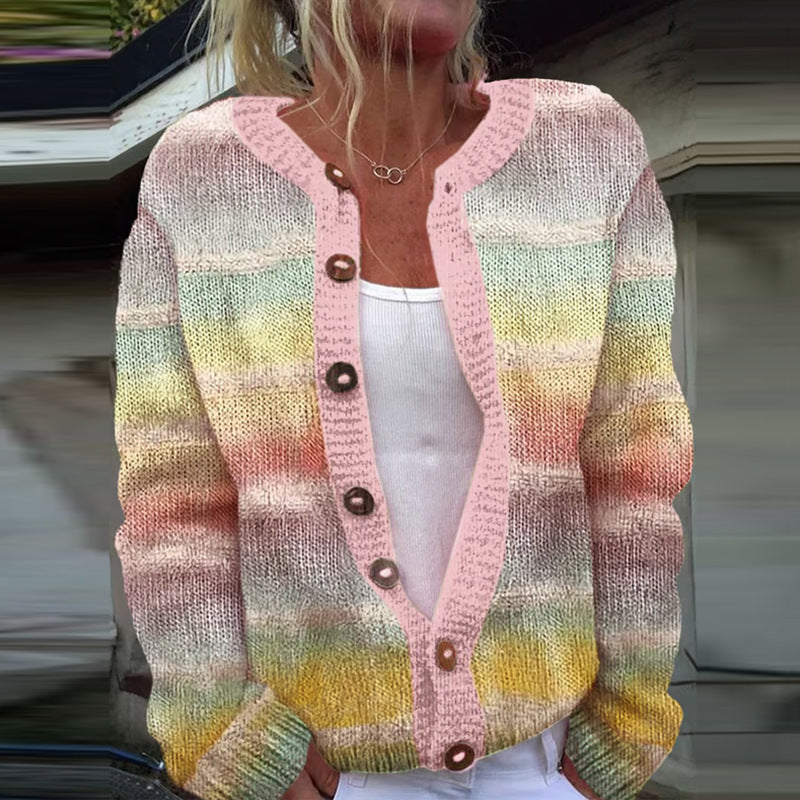 New Christmas 3D Digital Printing Women Cardigan Coat Outerwear Female