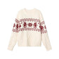 Korean Retro Christmas Atmosphere Silk Sweater