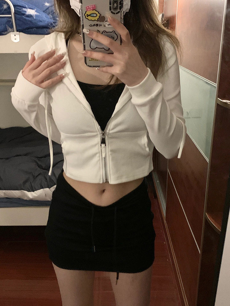 Girls' Slim Fitting And Slimming Short Jacket